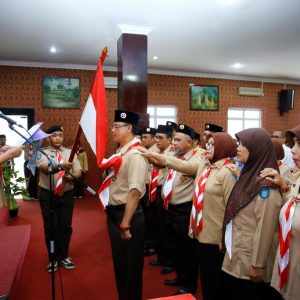 Syahrul Kukuhkan Pengurus Saka Pramuka Pariwisata 2015 – 2020