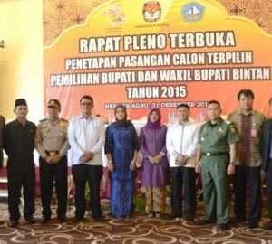 Rapat Pleno Penetapan Bupati Dan Wakil Bupati Bintan