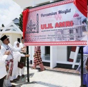Lis Resmikan Masjid Ulil Amri