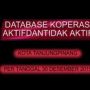 Database Koperasi Aktif dan Tidak Aktif Se-Kota Tanjungpinang, Per 31 Desember 2016. (Sumber : Dinas Pasar Kota Tanjungpinang)