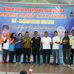 Tumbuh Kembangkan Kreatifitas, Bintan Radio Gelar Senam Sehat dan Lomba Mewarnai