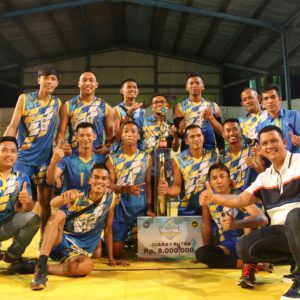 ASG Bintan Juarai Turnamen Bola Volley Danlantamal IV Cup 2018.