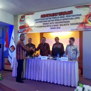 KPU Tetapkan 144.241 DPS Kota Tanjungpinag