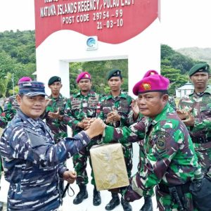 Pangarmabar Kunjungi Prajurit Satgas Pam Pulau Terluar Serta Pangkalan TNI AL Wilayah Natuna