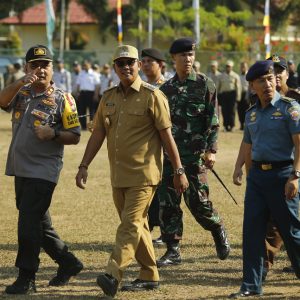 Apel Gelar Pasukan, Pemkab-TNI-Polri Bintan Bersinergi