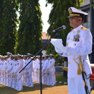 Danlantamal VIII Pimpin Upacara Peringatan HUT TNI AL Ke-74