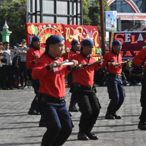 Peringatan HUT Satpam Ke-39 Dimeriahkan Atraksi Bela Diri