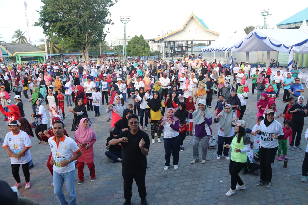 Senam Sehat BPR Bintan Bertabur Hadiah