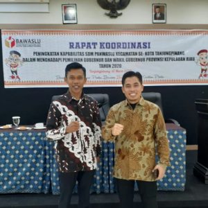Panwaslu Kecamatan Tanjungpinang Timur Ikuti Rakor Peningkatan Kapabilitas SDM