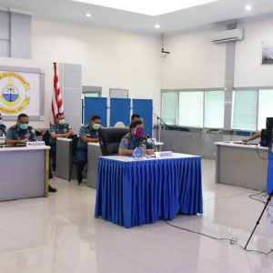 Danlantamal VIII Vicon Dengan Gubernur Sulut Bahas Covid-19