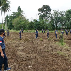 Danlantamal VIII Pimpin Pembukaan Lahan Garapan Ketahanan Pangan Antisipasi Covid 19