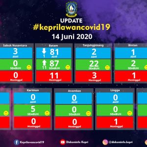 248 Pasien Positif Covid-19 Di Kepri, 145 Sembuh