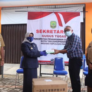 Pemko Tanjungpinang Terima Bantuan 10.000 Masker dari Yayasan BRRI