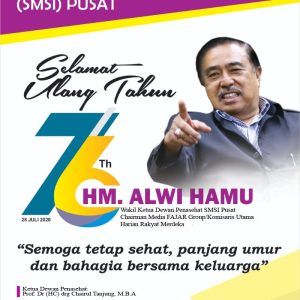 Tokoh Pers Alwi Hamu Ultah Ke-76