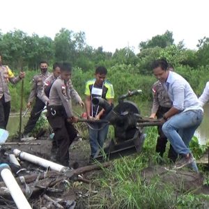 Belasan Alat Penyedot Pasir Dan 1 Pelaku Tambang Pasir Ilegal Diamankan