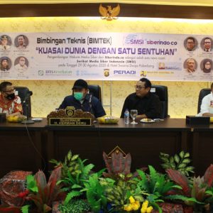 Pengurus SMSI Kabupaten dan Kota di Sumsel Ikuti Bimtek Siberindo