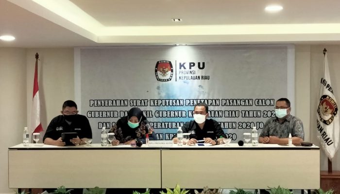 Besok, KPU Kepri Undi Nomor Urut Bapaslon Pilkada Kepri 2020