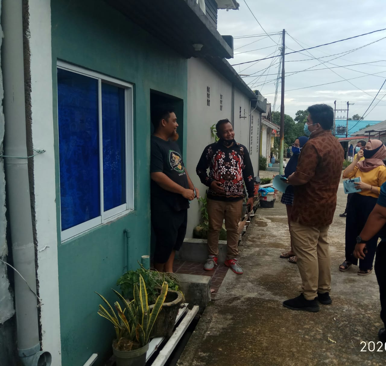 Kampanye Door to Door, Warga Teluk Sasah Sambut Roby Kurniawan Dengan Antusias