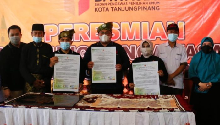 Bawaslu Tanjungpinang Dirikan Kampung Pengawasan Anti Politik Uang Di Penyengat