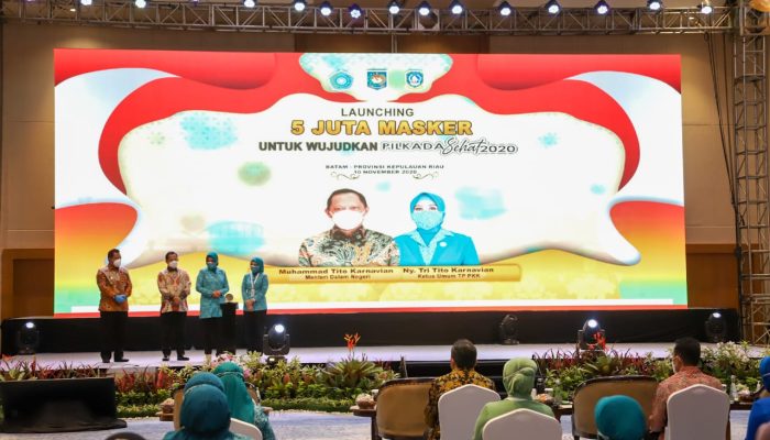 Tito Launching Gerakan 5 Juta Masker Untuk Masyarakat Kepri