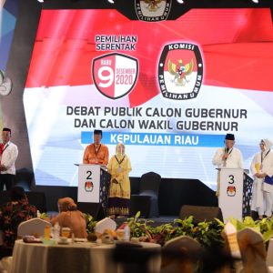 Paslon Ansar-Marlin Sigap dan Lancar Jawab Pertanyaan Moderator