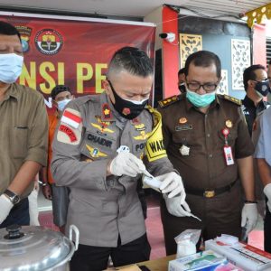 Polres Tanjungpinang Musnahkan 416,41 Gram Sabu