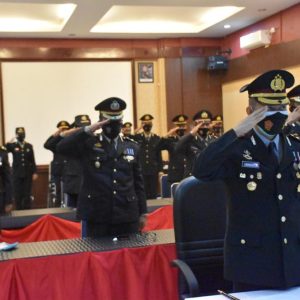 Peringati Hari Pahlawan 10 November,Polres Tanjungpinang Ikuti Upacara Ziarah Nasional Secara Virtual