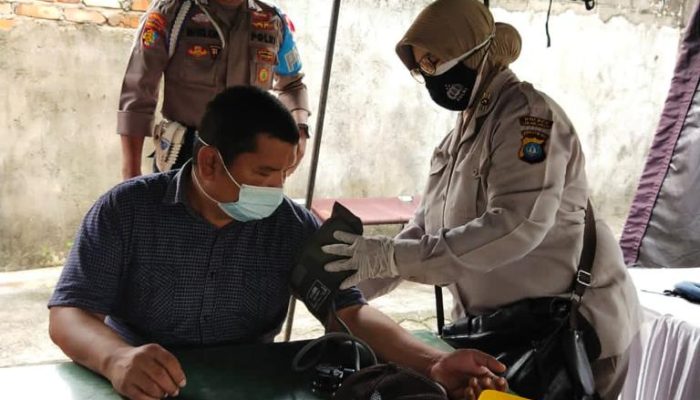 Amankan KPU Dan Bawaslu, Personil Polres Tanjungpinang Cek Kesehatan