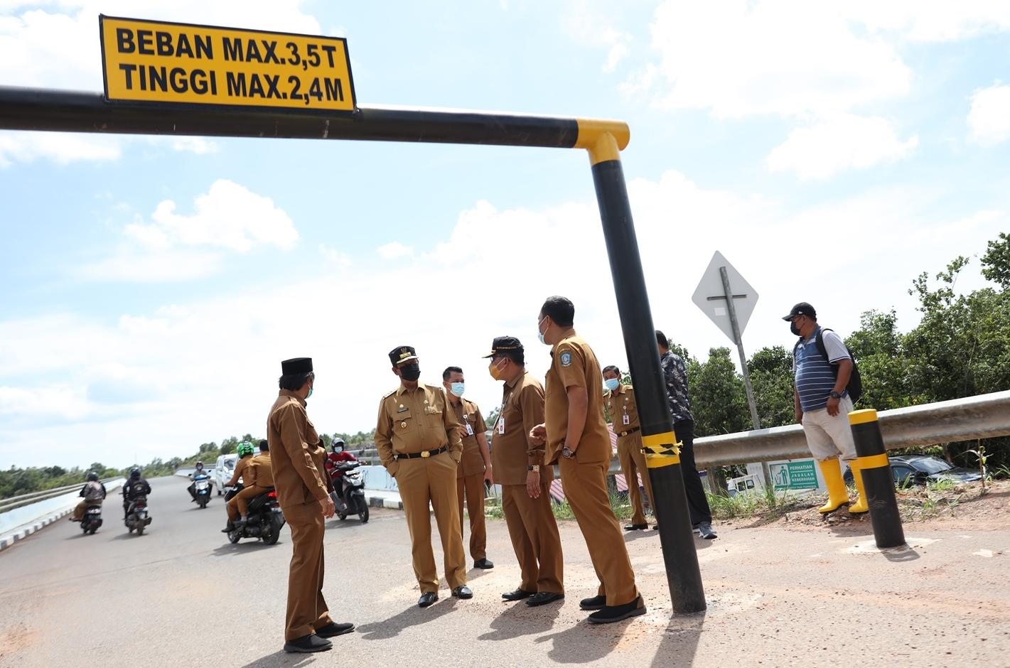 Isdianto Pastikan Jembatan II Dompak Sudah Bisa Dilalui