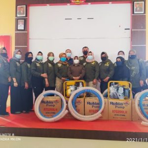Rahma Berikan 13 Mesin Pompa Air Serap Genangan Air Hujan Dan Air Laut Pasang