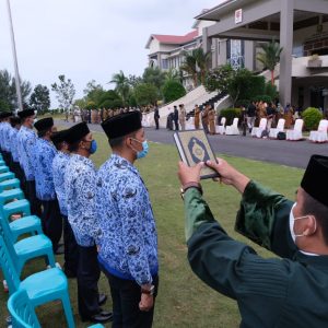 Terapkan Prokes, 272 Pejabat Administrator dan Pengawas Dilantik Di Halaman Kantor Walikota