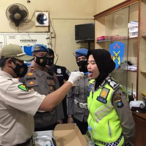 Personel Polres Tanjungpinang Tes Urine, Antisipasi Penyalahgunaan Narkoba