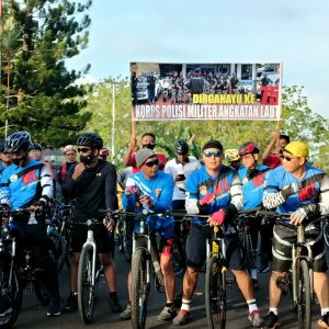 Sambut HUT Ke-75, POMAL Lantamal IV Gelar Fun Bike