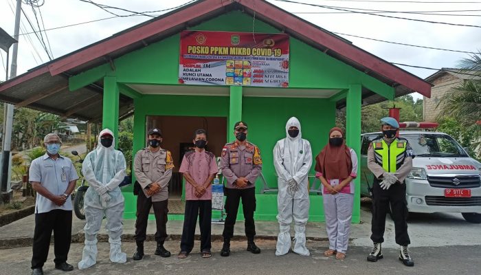 Polsek Tanjungpinang Timur Dirikan PPKM Mikro, Cegah Penyebaran Covid-19