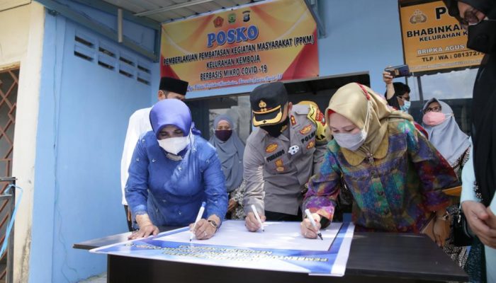 Walikota Resmikan 4 Posko PPKM Di Kecamatan Tanjungpinang Barat