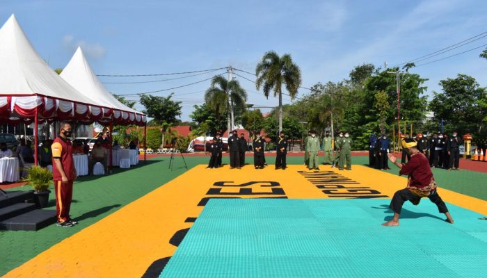 Jalin Sinergitas TNI-Polri,Polres Tanjungpinang Gelar Kejuaraan Pencak Silat