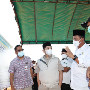 Kepala Bappenas Bersama Gubernur Kepri Tinjau Landing Point Jembatan Babin