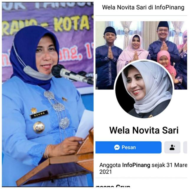 Foto Walikota Digunakan Akun FB Wela Novita Sari, Rahma : Saya Keberatan Dan Terusik