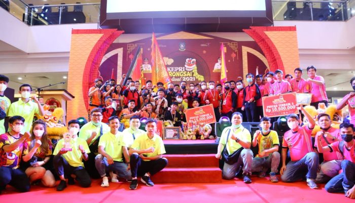 Tim Barongsai Tanjungpinang Rebut Juara 1 Kepri Barongsai Festival 2021