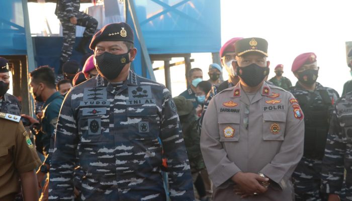 Wakapolda Kepri Dan KASAL Resmikan Puslatpurmar 9 Dabo Singkep