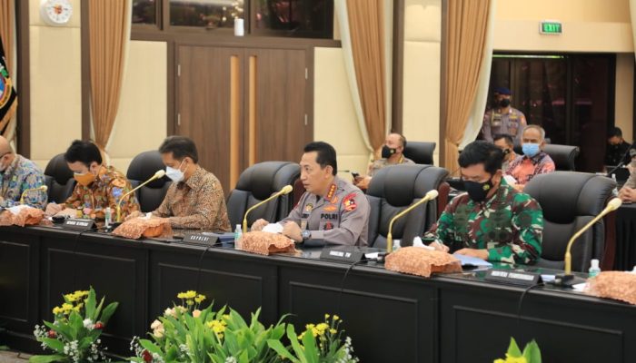 Rakor Lintas Sektoral Jelang Idul Fitri, Kapolri: Keselamatan Rakyat Hukum Tertinggi