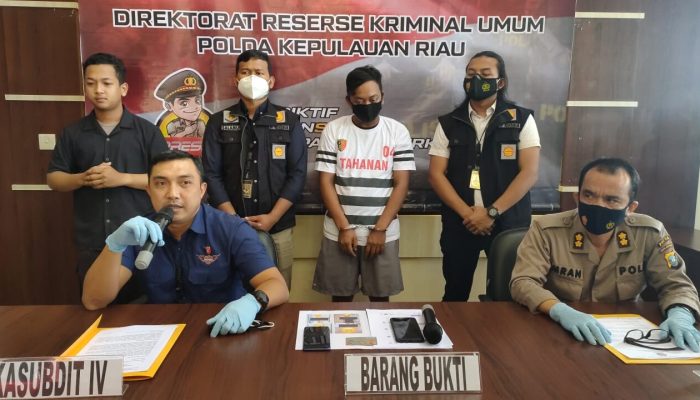 Ditreskrimum Polda Kepri Amankan Pelaku Tindak Pidana Pornografi Dan ITE