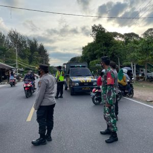 Polres Bintan Gelar Operasi Yustisi, Berikan Teguran Dan Masker Gratis
