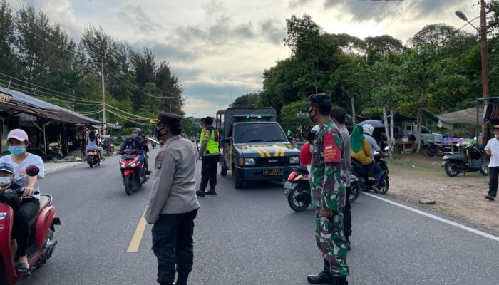 Polres Bintan Gelar Operasi Yustisi, Berikan Teguran Dan Masker Gratis