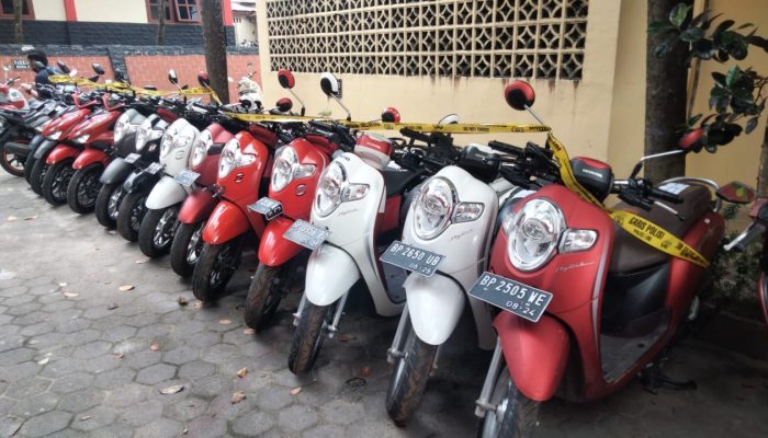 Pelaku Curat Kumpulkan 9 Motor Scopy Dan 4 Vario Dari 14 TKP