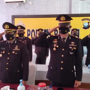 Polres Bintan Ikuti Upacara Hari Lahir Pancasila Secara Virtual