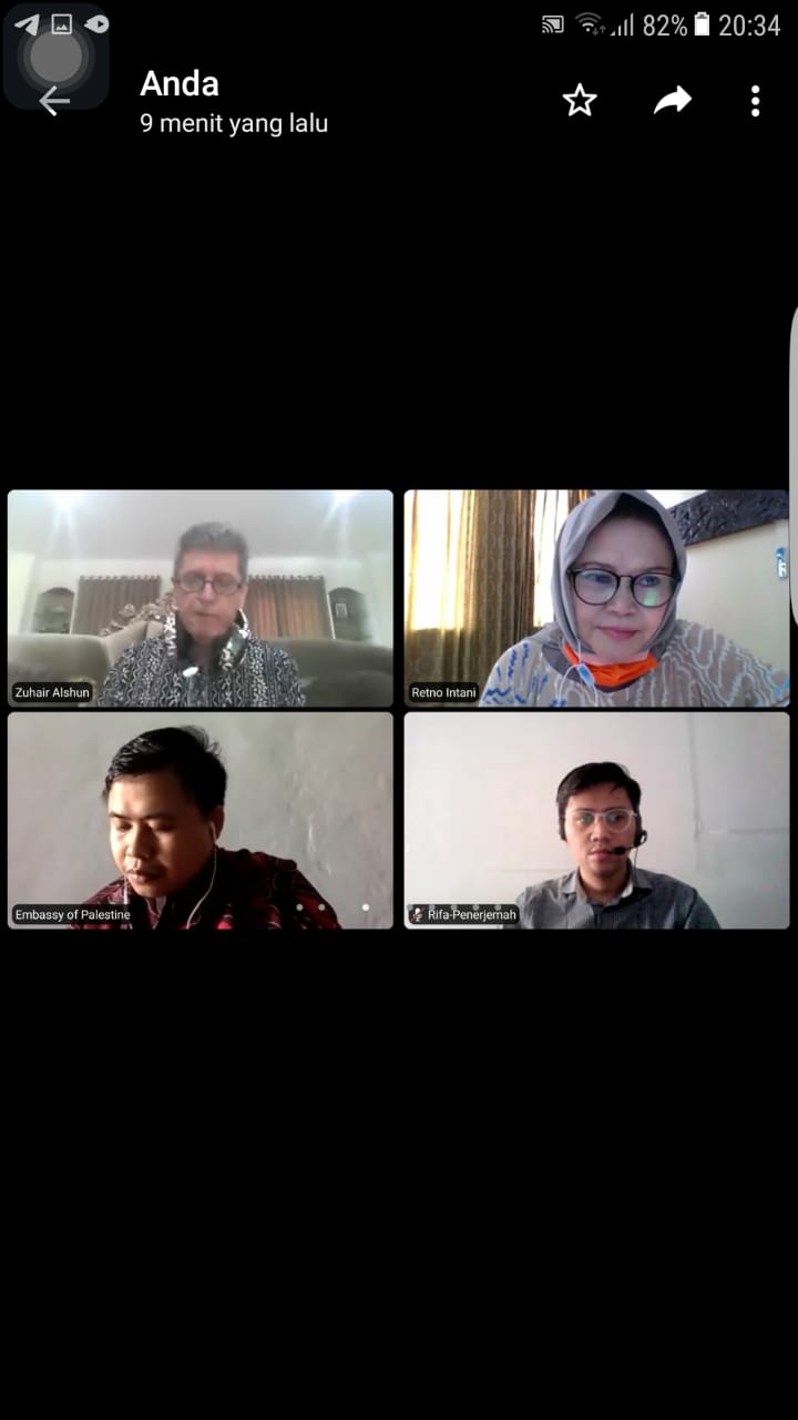 Dubes Palestina Zuhair Al-Shun Berbincang Dengan Pengusaha Pers Siber Indonesia