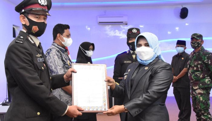 Polres Tanjungpinang Ikuti Upacara HUT Bhayangkara Ke-75 Secara Virtual