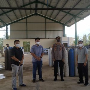 Kapolres Bintan Sidak 2 Perusahaan Pengisian Oksigen Untuk Rumah Sakit