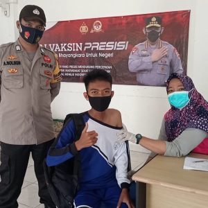 Polres Bintan Vaksinasi Massal Remaja Usia 12 Hingga 17 Tahun
